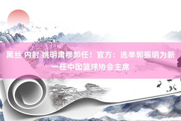 黑丝 内射 姚明肃穆卸任！官方：选举郭振明为新一任中国篮球协会主席