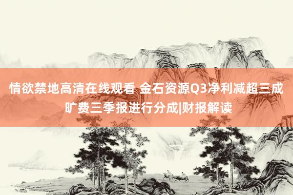 情欲禁地高清在线观看 金石资源Q3净利减超三成 旷费三季报进行分成|财报解读